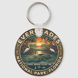 Everglades National Park Nyckelring – Vintage Flor
