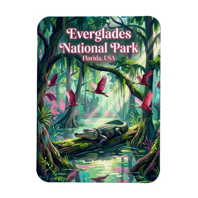 Everglades National Park USA Magnet (Vertikal)