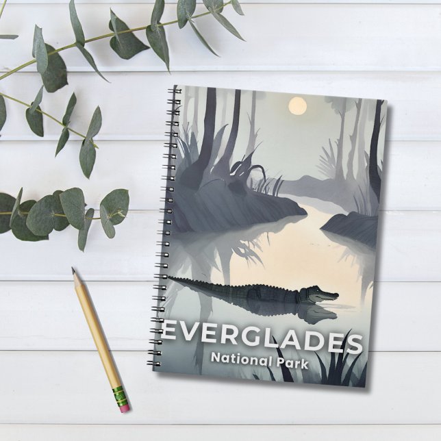 Everglades Nationalpark | Akvarell Alligator Anteckningsbok (Skapare uppladdad)