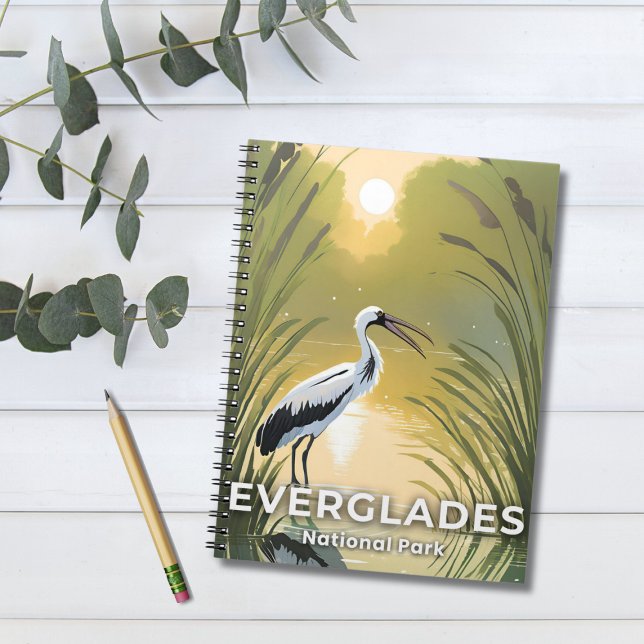 Everglades Nationalpark | Akvarellstork Anteckningsbok (Skapare uppladdad)
