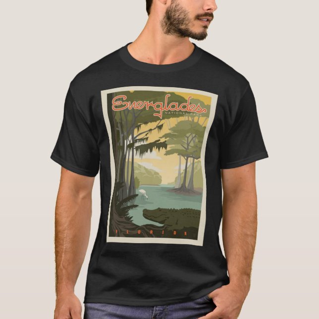 Everglades nationalpark Classic T-Shirt (Framsida)