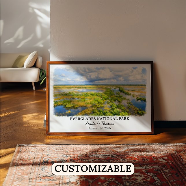 Everglades nationalpark Florida, Akvarell Poster (Skapare uppladdad)