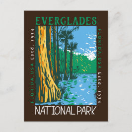 Everglades nationalpark Florida Distress Retro Vykort