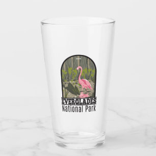 Everglades nationalpark Florida Flamingo Vintage Glaskopp