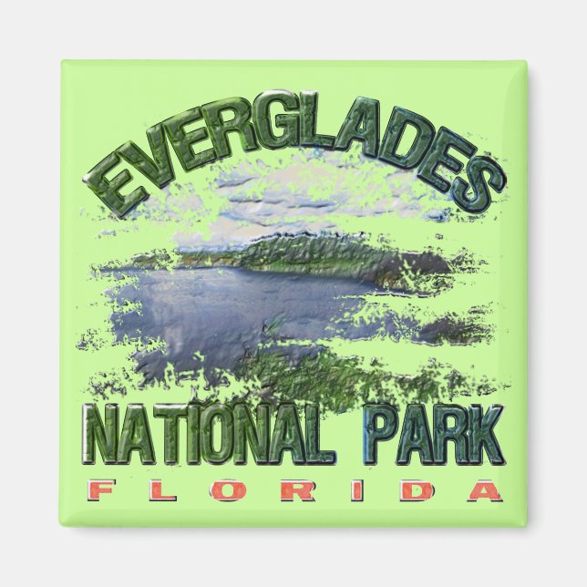 Everglades nationalpark, Florida Magnet (Framsidan)