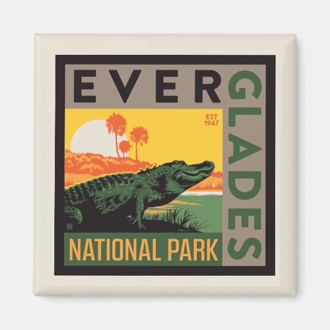 Everglades nationalpark | Florida Magnet (Framsidan)