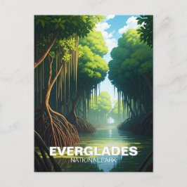 Everglades nationalpark Florida Travel Vykort