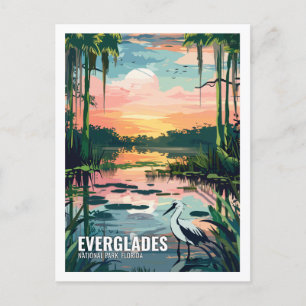 Everglades nationalpark Florida USA Vykort
