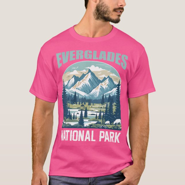 Everglades nationalpark, natur som anlägger utomhu t shirt (Framsida)