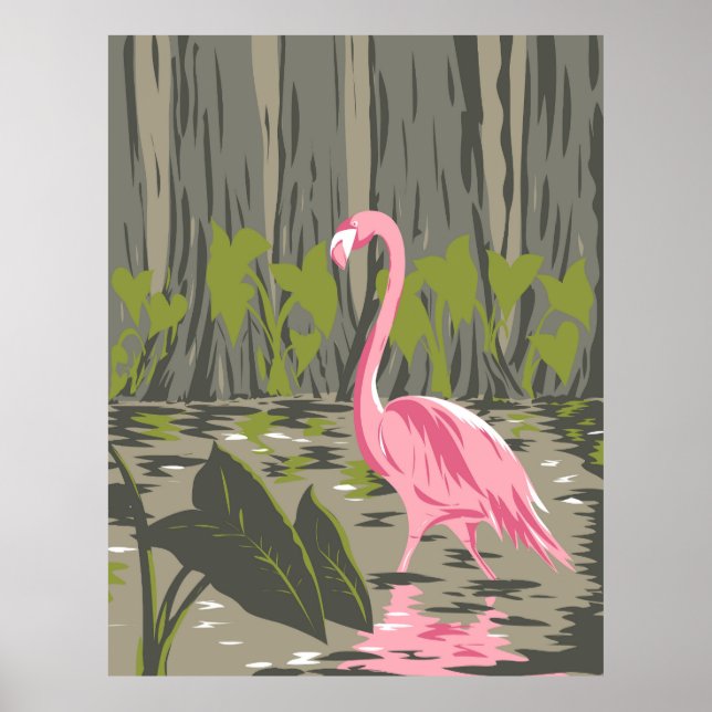 Everglades nationalpark poster (Framsidan)