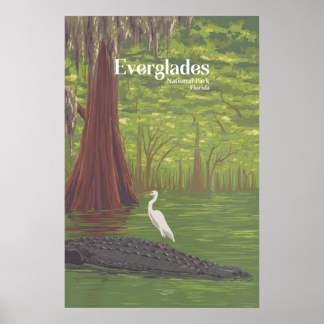 Everglades Nationalpark Resaaffisch Poster (Framsidan)