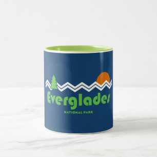 Everglades nationalpark Retro Två-Tonad Mugg