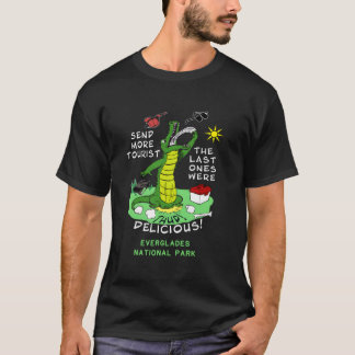 Everglades Nationalpark Skicka Fler Turister Allig T Shirt