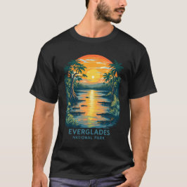 Everglades nationalpark - Solnedgång med Krokodile T Shirt