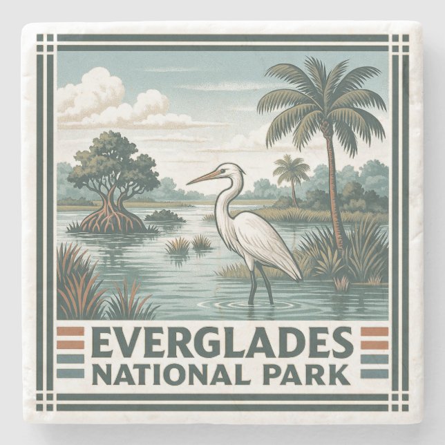 Everglades nationalpark stenunderlägg (Framsidan)