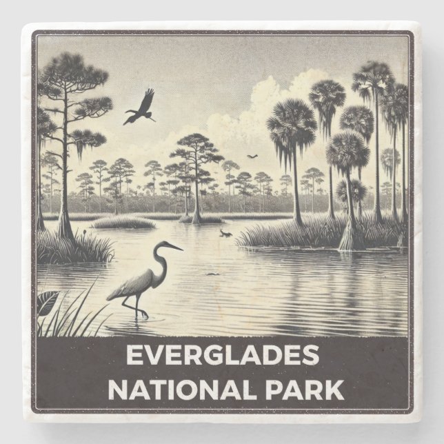 Everglades nationalpark stenunderlägg (Framsidan)