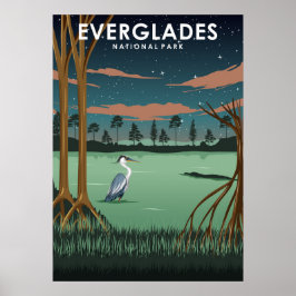 Everglades nationalpark Travel Poster