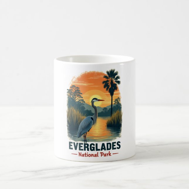 Everglades nationalpark Vintage Kaffemugg (Center)