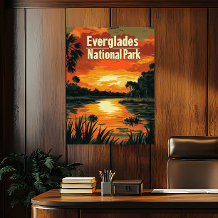 Everglades nationalpark Vintage resor Poster