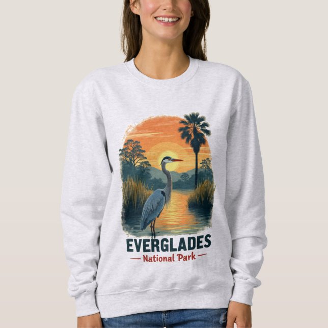 Everglades nationalpark Vintage T Shirt (Framsida)
