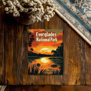 Everglades nationalpark Vintage Vykort