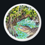 Everglades nationalpark Watercolor Magnet<br><div class="desc">Kolla in den här fantastisk-vattenfärgsillustrationen av Everglades nationalpark och få redo för lite äventyr! Kolla in min butik för mer design också!</div>