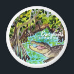 Everglades nationalpark Watercolor Magnet<br><div class="desc">Kolla in den här fantastisk-vattenfärgsillustrationen av Everglades nationalpark och få redo för lite äventyr! Kolla in min butik för mer design också!</div>