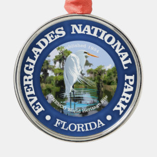 Evergladesnationalpark (egreten) julgransprydnad metall