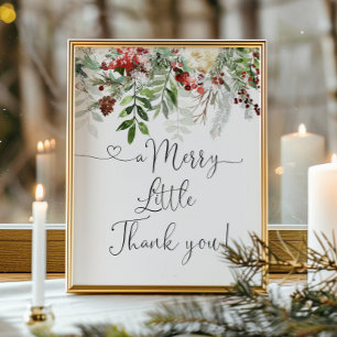 Evergreen A Merry Little-tack till dig Poster