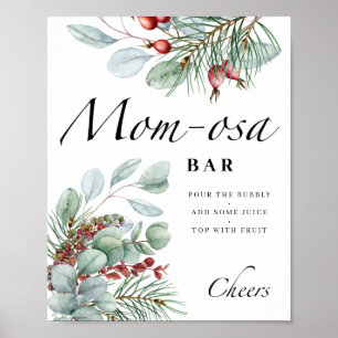 Evergreen baby är kallet utanför Mamma-osa pub Poster