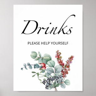 Evergreen baby, det är kall utanför babyduschdryck poster