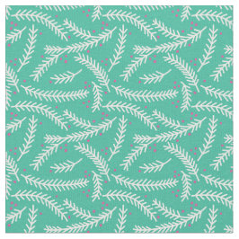 Evergreen Berry Patterned Fabric (Emerald) Tyg