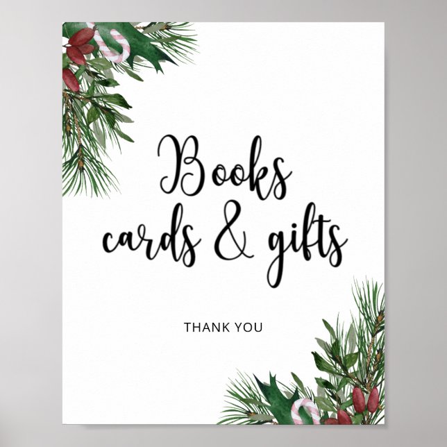 Evergreen BOKAR CARDS OCH GIFTS Poster (Framsidan)