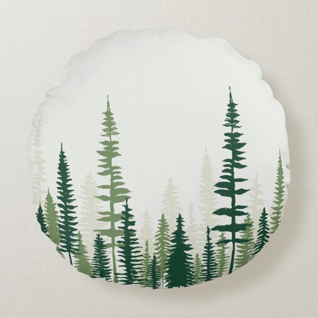 Evergreen Charm Rund Kudde (Framsidan)