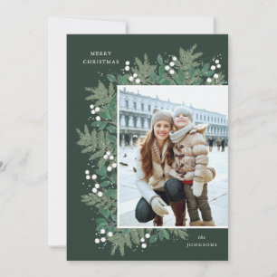 Evergreen Cheer jul - platta fotopatkort