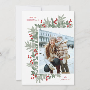 Evergreen Cheer jul - platta fotopatkort