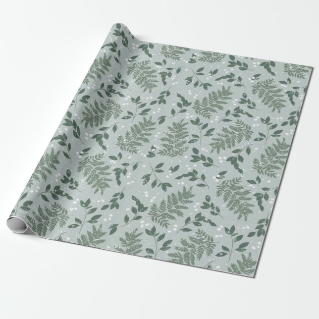 Evergreen Cheer Wrapping Papper Presentpapper (Utrullad)