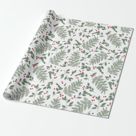 Evergreen Cheer Wrapping Papper Presentpapper