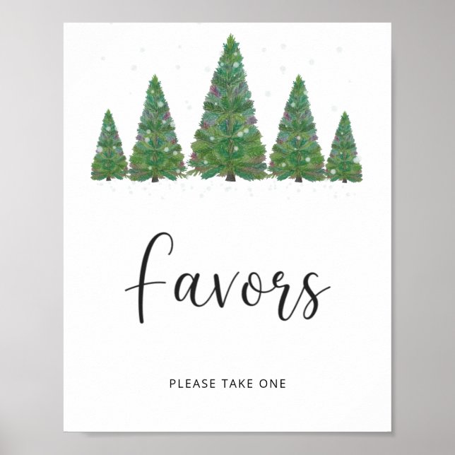 Evergreen christmas Favors Poster (Framsidan)