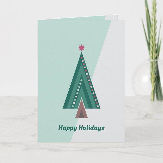 Evergreen Elegance Träd Card Kort (Framsida)