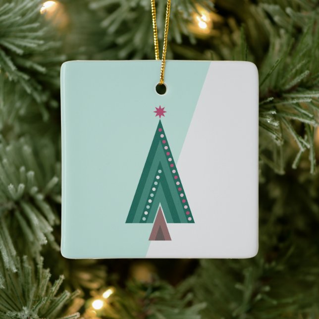 Evergreen Elegance Träd Julgransprydnad Keramik (Träd)