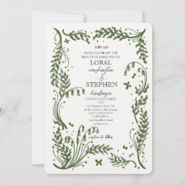 Evergreen Elegance Wedding Inbjudningar