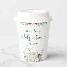 Evergreen elegant gräs cone babydusch papper