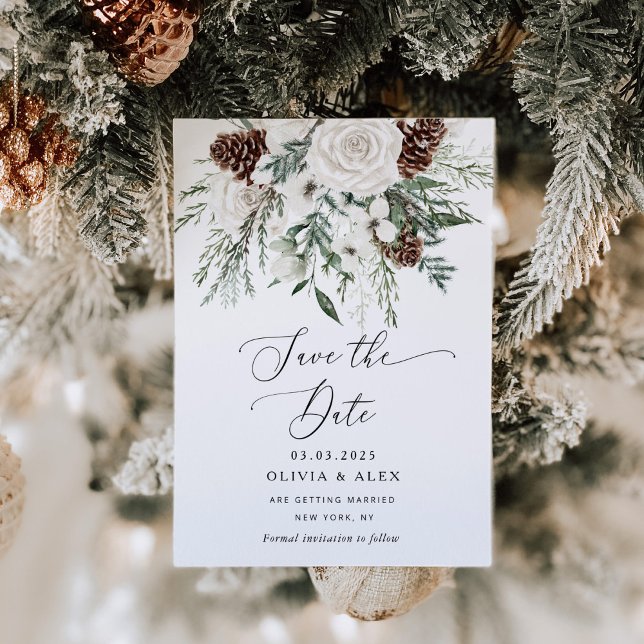 Evergreen elegant Spara datum Spara Datumet (Skapare uppladdad)