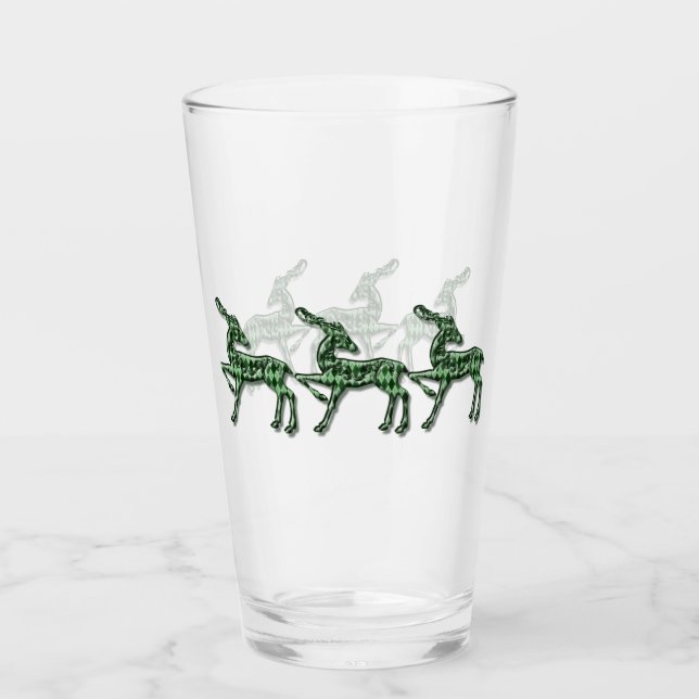 Evergreen Forest Argyle jul Reindeer Glaskopp (Framsida)