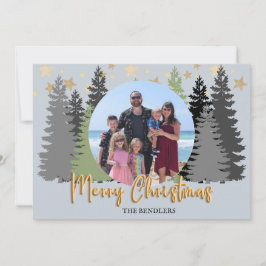 Evergreen Forest Family Photo- julkort