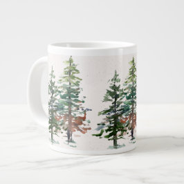 Evergreen Forest Träd Jumbo Mugg