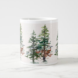 Evergreen Forest Träd Jumbo Mugg