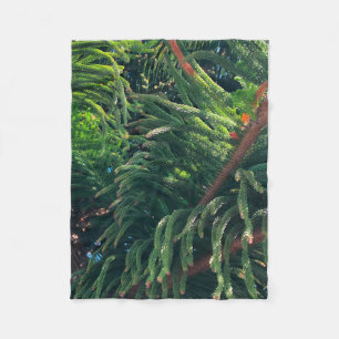 Evergreen gräs-träd conifer fleecefilt