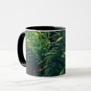 Evergreen gräs-träd conifer mugg